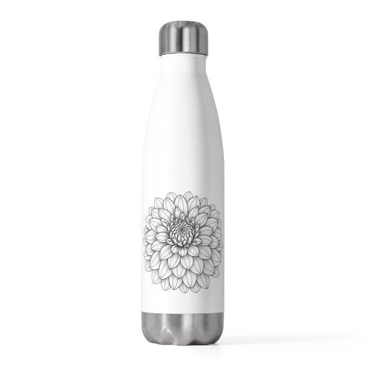 Dahlia Flower Insulated Bottle