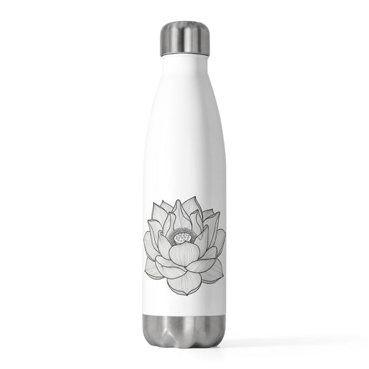 Lotus flower insulated bottle