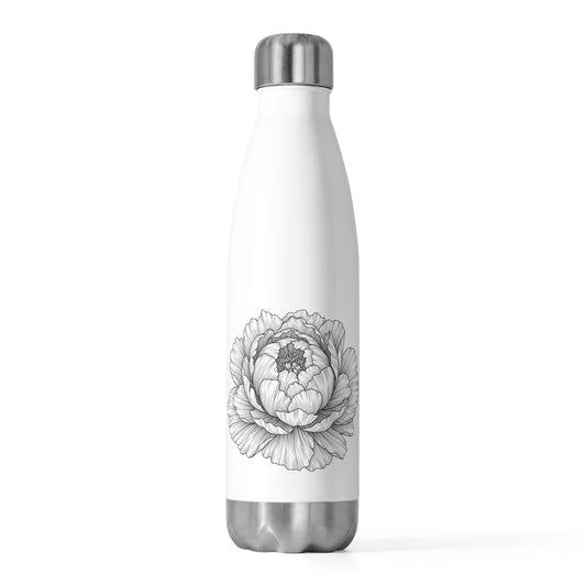 Peony Flower Insulated Bottle