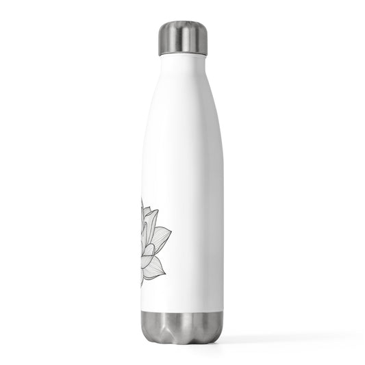 Lotus flower insulated bottle